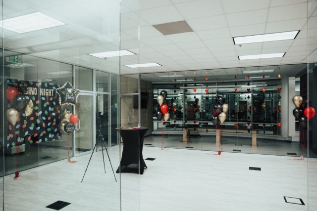 casino event hosted in spacious event venue space